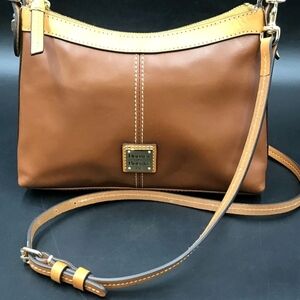 Dooney & Bourke Wexford Brown Leather Crossbody Bag W COA